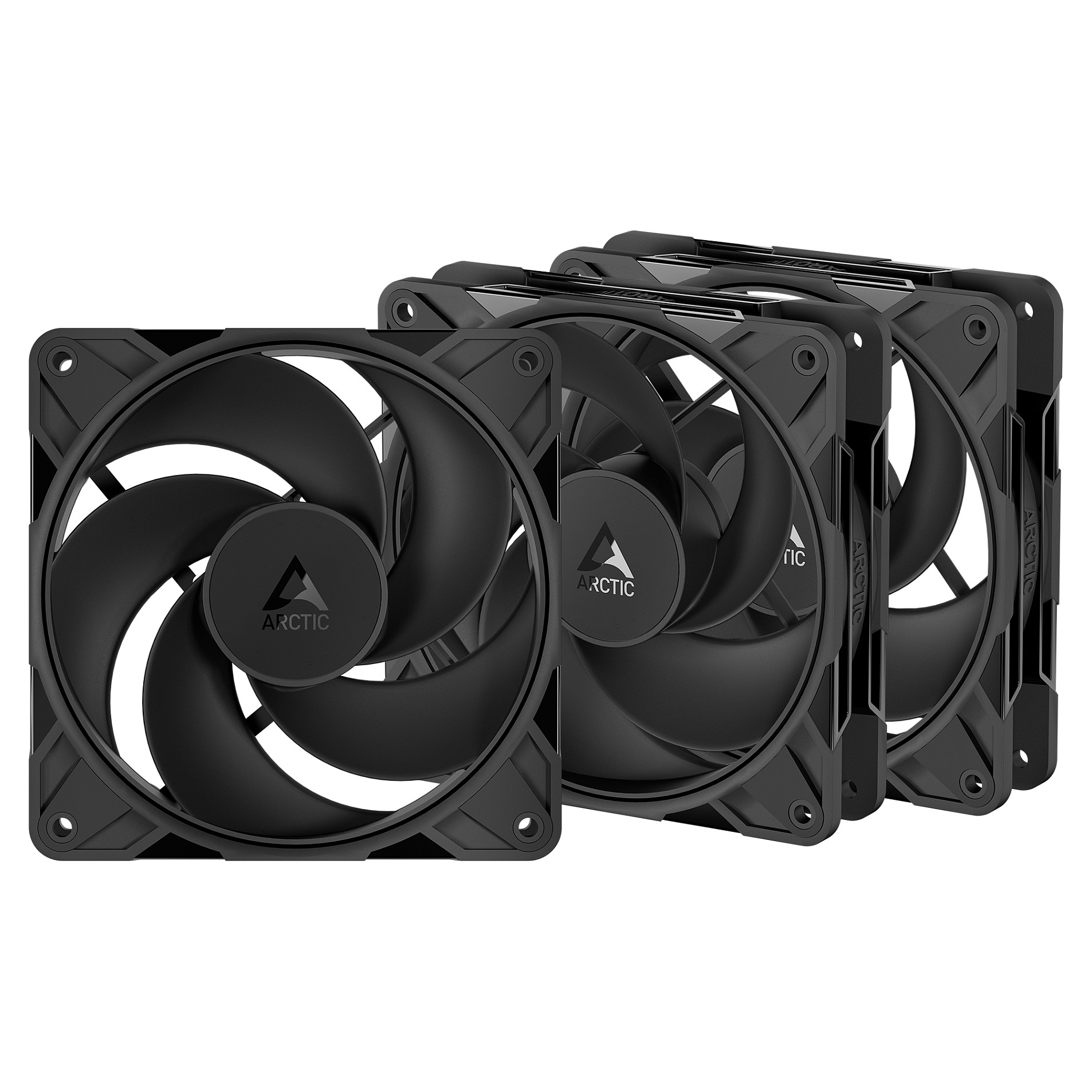 Ftohës për Kasë 140mm ARCTIC P14 Pro Reverse 3-Pack – Zezë