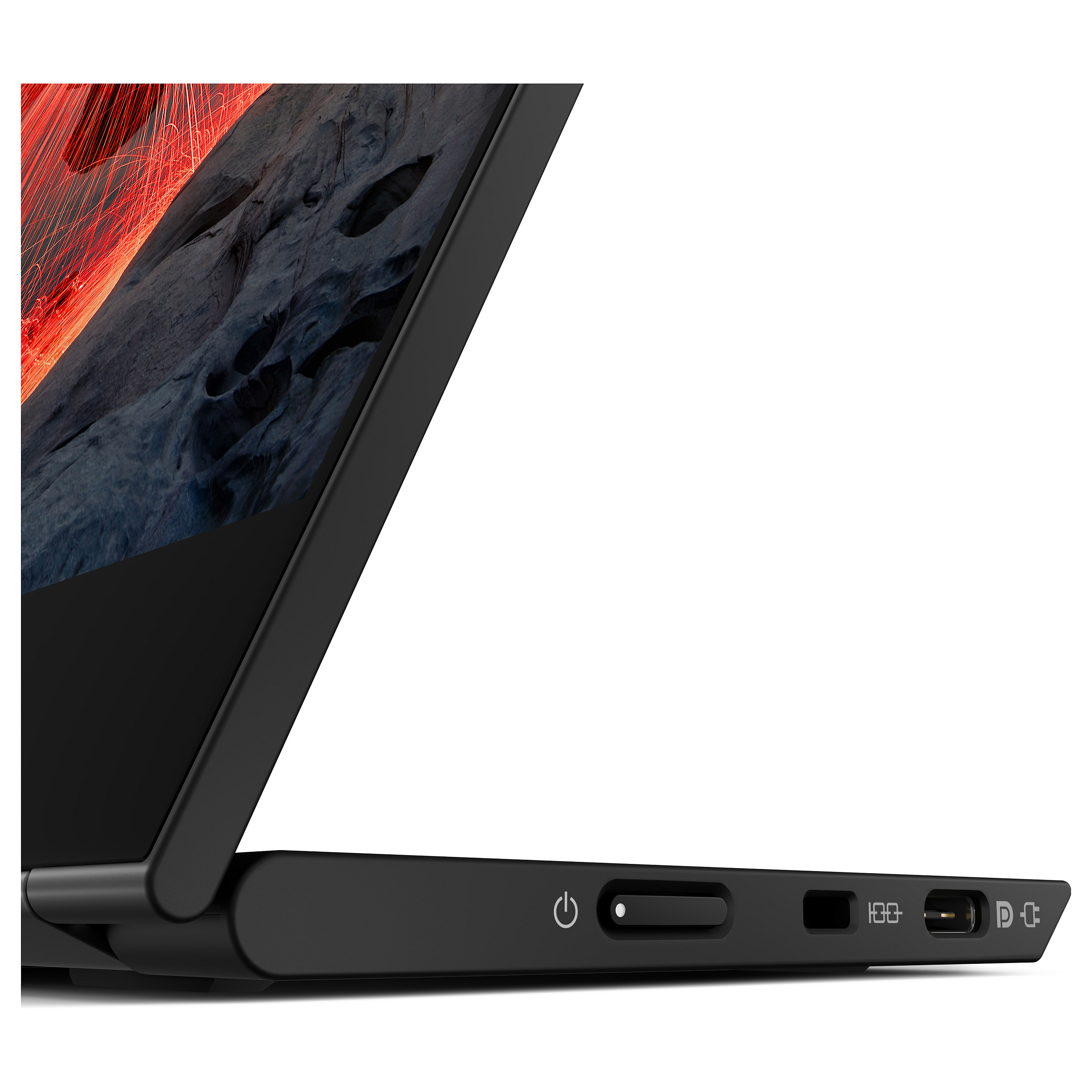 Monitor 35.6cm/14" (2240x1400) Lenovo ThinkVision M14t Gen 2 IPS Touch portable 6ms 60Hz 2xUSB-C Black - 9
