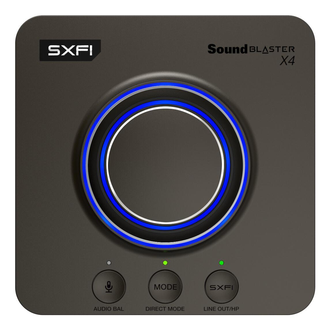 Karta të Zërimit Creative Sound Blaster X4 / 7.1 / 24-bit / 192kHz / 114dB / USB-C / Super X-Fi / Dolby Digital Live – Zezë - 3