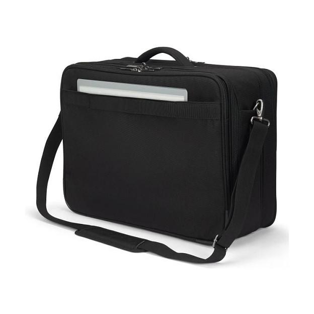 Çantë për Laptop DICOTA Multi Twin FIVE, 15–17.3", 900D PET i Ricikluar, Ndarje për Tablet, RFID, Rrip për Valixhe - Zezë - 3