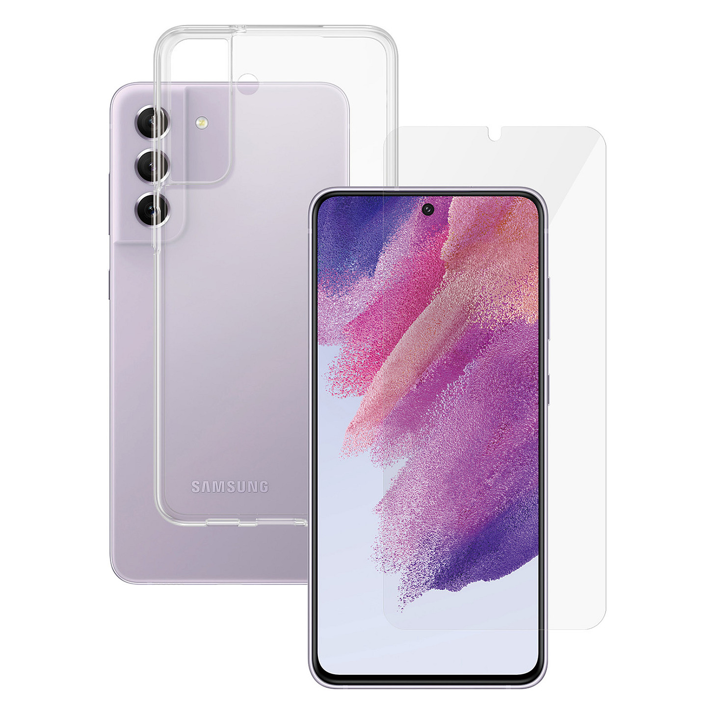 Aksesorë për telefon PanzerGlass SAFE. / 2-in-1 Bundle / Samsung Galaxy S21 FE 5G - Transparente