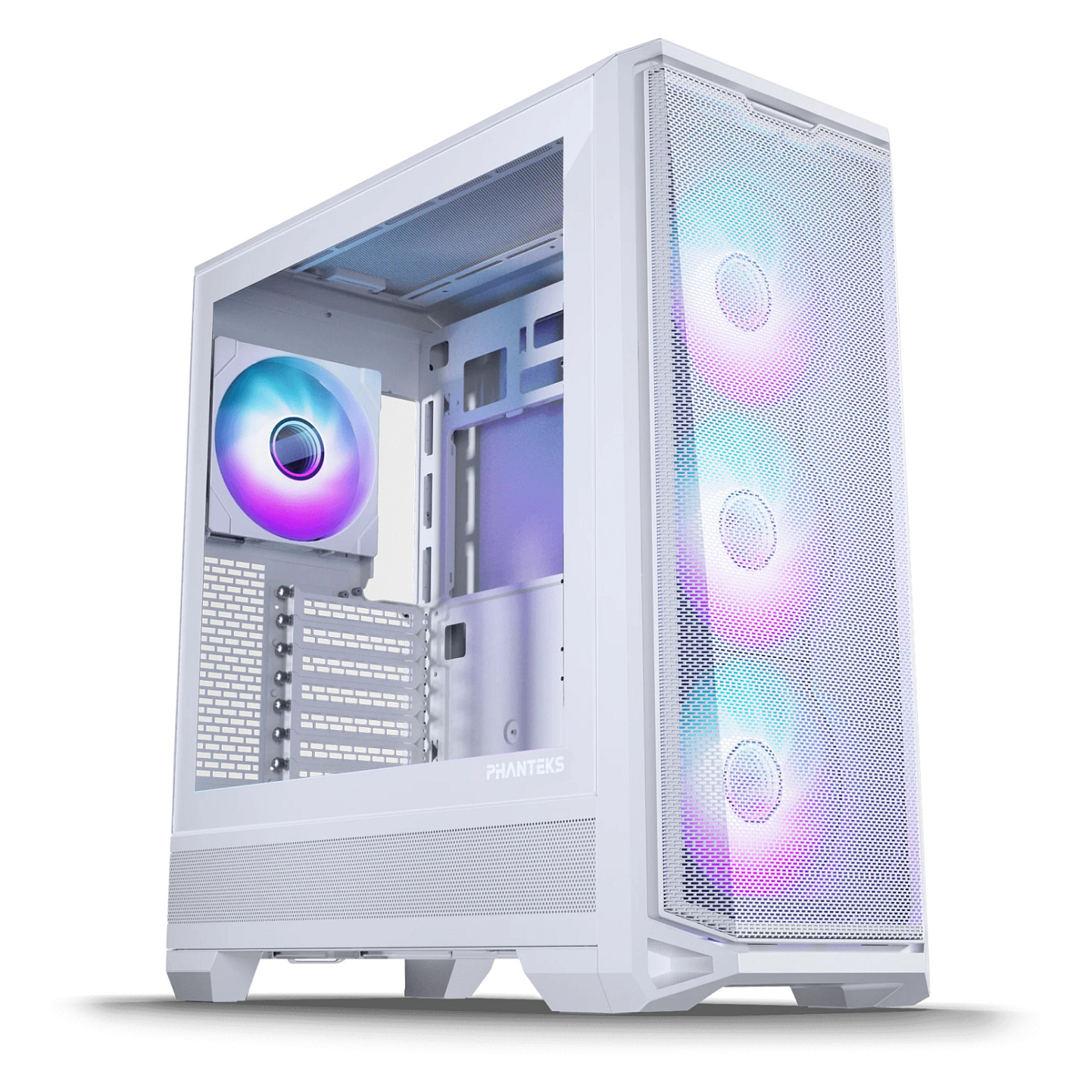 Kasë Phanteks Eclipse G400A DRGB / Midi Tower / E-ATX / 4x 140mm D-RGB Fan / Tempered Glass - Bardhë  - 1