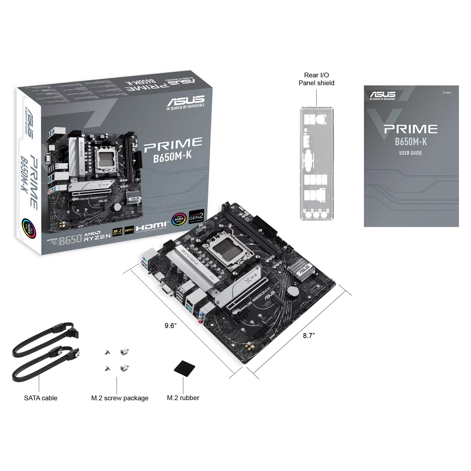 Pllakë Amë MB ASUS PRIME B650M-K - 7