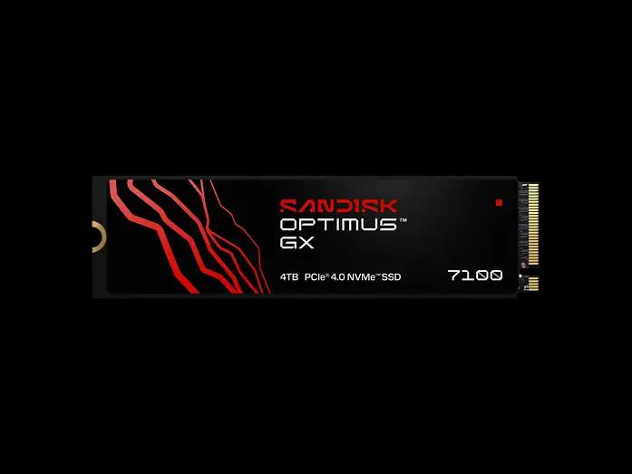 SSD e Brendshme SanDisk Optimus GX 7100, 4TB, M.2 2280, PCIe 4.0 x4 NVMe, 7000MB/s Read, 6700MB/s Write - Zezë