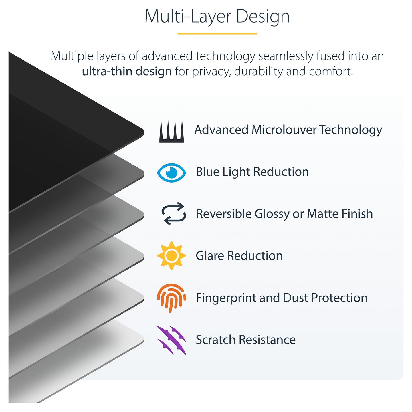 Filtër Privatësie StarTech.com 13MAM-PRIVACY-SCREEN, MacBook Air 13", 16:10, Magnetik, ±30°, Anti-Glare - Zezë - 10