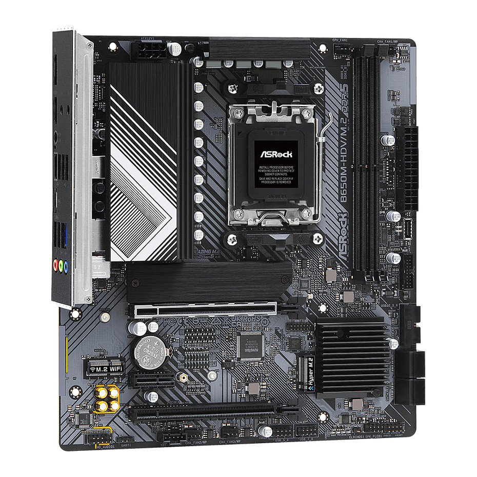 Pllakë Amë AMD AM5 ASROCK B650M-HDV/M.2 / DDR5 / HDMI+DP - 5