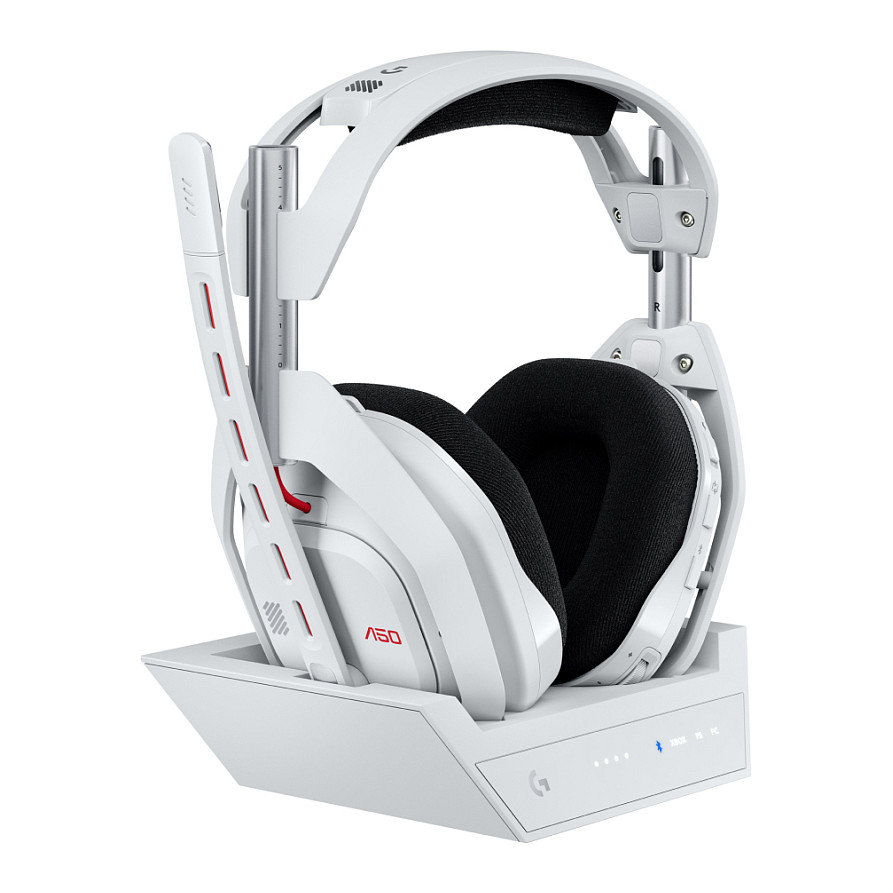 Kufje Gaming Logitech A50 Lightspeed / Wireless / Base Station / EMEA28‑9 - Bardhë - 1