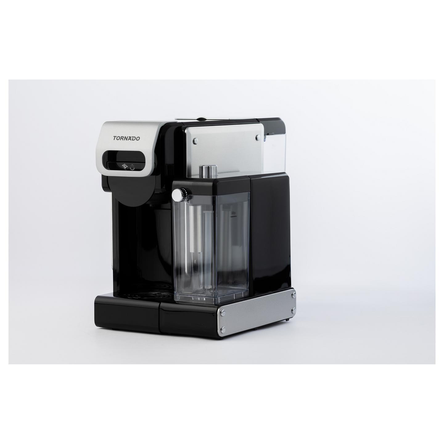 Aparat për Kafe TORNADO TST-550M-GS, 1460 W, 19 bar, Rezervuar Uji 1 L – Argjend/Zezë - 5