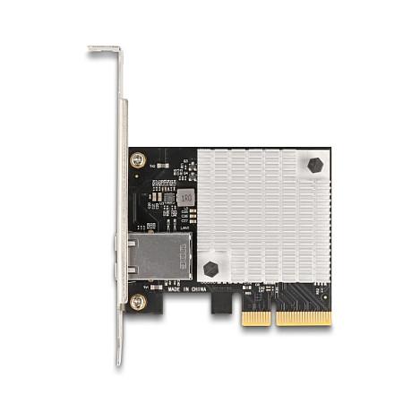 Karta të Rrjetit Delock 90758 / PCIe 3.0 x4 / 1x 10 Gigabit LAN RJ45 / 10Gbps / Aquantia AQC107S / Low Profile - 1