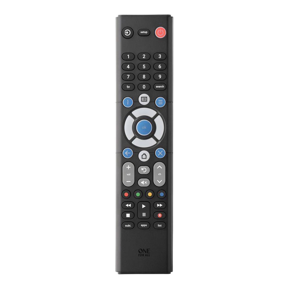 Telekomandë Universale One For All URC1211, për TV, IR, SimpleSet, Funksion Mësimi - Zezë