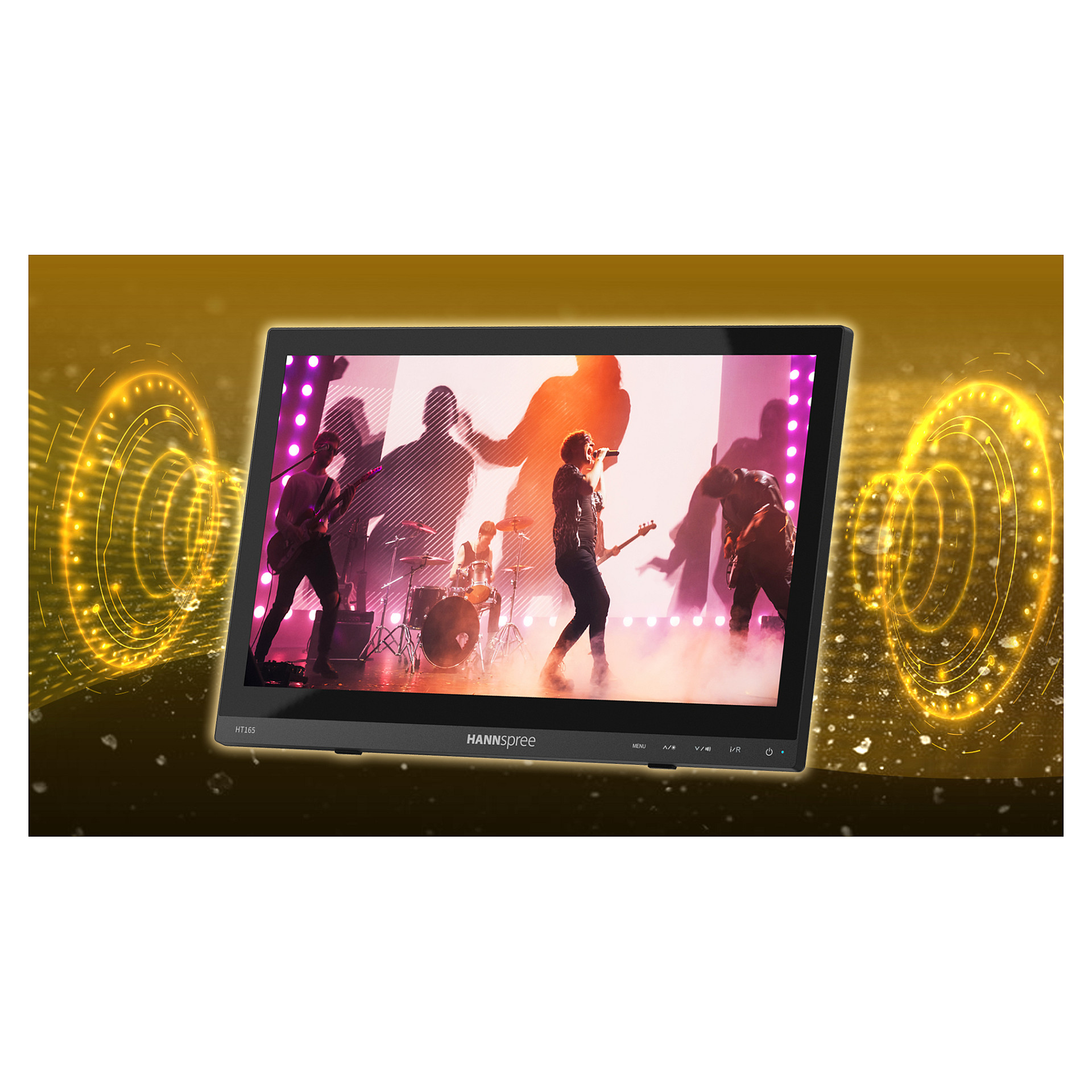 Monitor Hannspree HT165HPB / 15.6"/ Full HD IPS / LCD / Touch / 60Hz / 15ms / HDMI+USB+DP - Zezë - 12