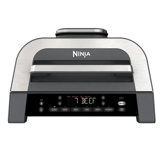 Fryer Ninja Foodi MAX DG551EU / 1760W / 3.8L / 6 Programe / Grill + Air Fry / Smart Cook / Thermometer – Gri/Argjend - 1