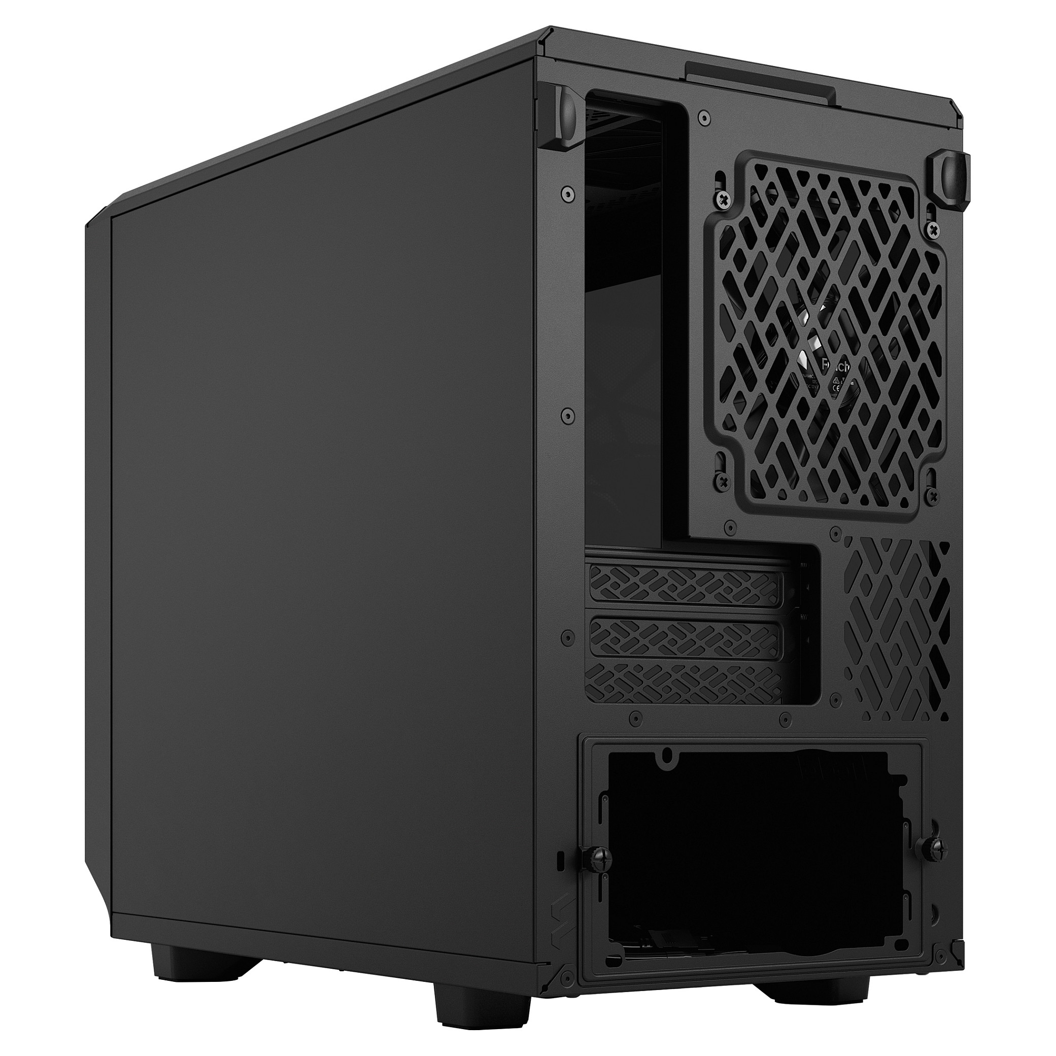 Kasë PC Fractal Design Meshify 2 Nano / Mini Tower / Mini-ITX + Mini-DTX / 1x 140mm + 1x 120mm Fan / Tempered Glass - Zezë - 6