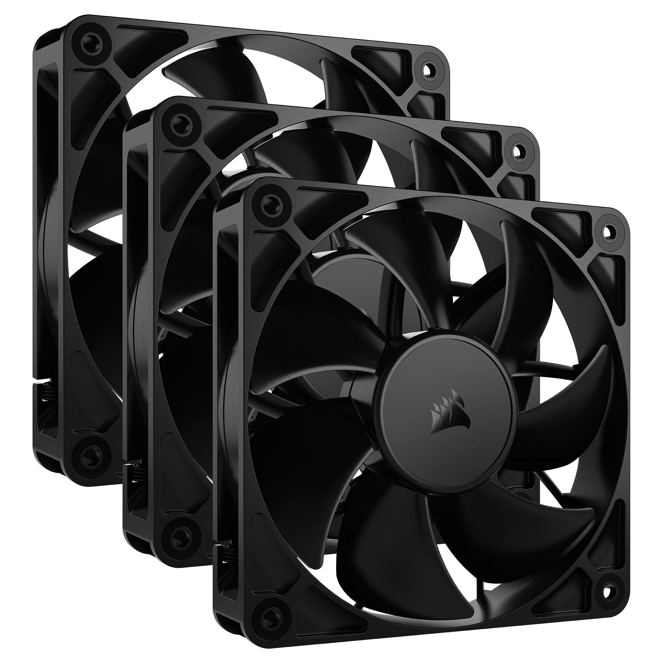 Ftohës për Kasë Corsair RS120-R ARGB / 120mm / 420-2100 RPM / PWM / 3-Pack – Zezë