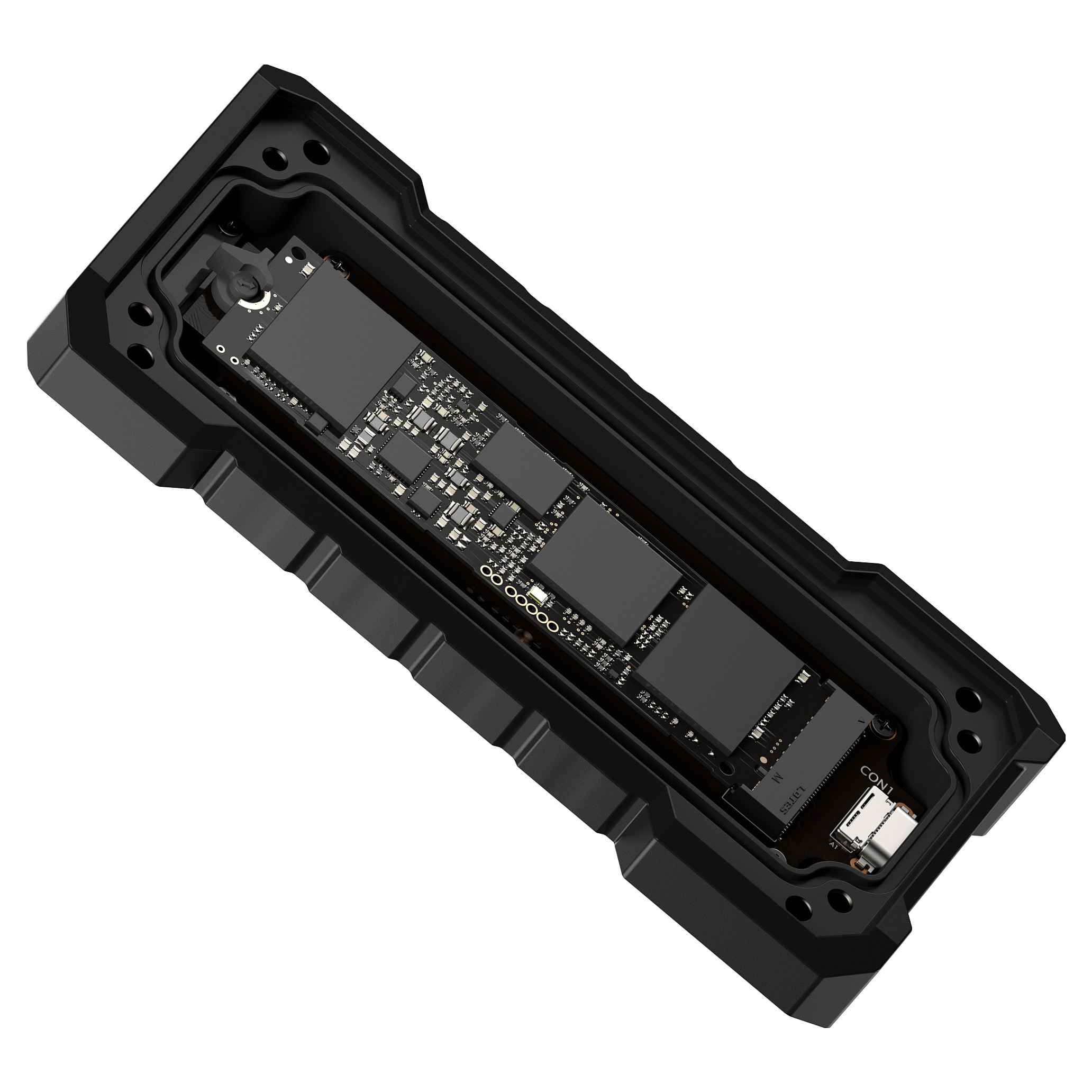 Këllëf për SSD M.2 ASUS TUF Gaming A2 / PCIe / SATA / 20Gbps / 4TB - Zezë - 15