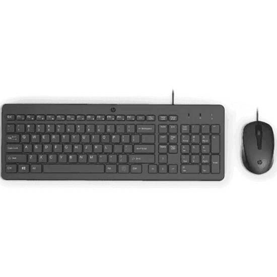 Combo (Tastierë & Maus) HP 150, USB, Full Size, Low-Profile, 1600 DPI - Zezë