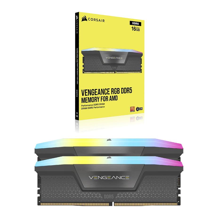 Ram Memorie DDR5 Corsair Vengeance RGB KIT 64GB(2x32GB) 5600MHz CL40 - 6