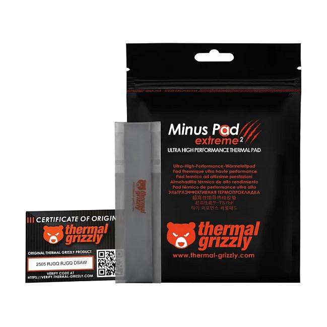 Pad Termik Thermal Grizzly TG Minus Pad Extreme V2 / 120 x 20 x 1 mm / 14 W/mK / 2 Copë - Gri - 7