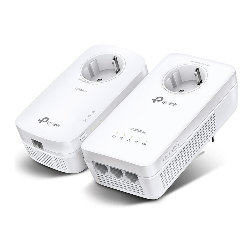 Power-LAN TP-Link TL-WPA1300P KIT, AV1300, Wi-Fi AC1200 Dual-Band, 3×Gigabit Ethernet – Bardhë