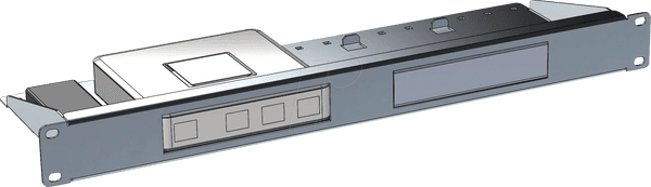 Aksesor për Rrjet ALLNET USG-RMKITALL, Rack Mount Kit, 1U, për Ubiquiti UniFi Security Gateway - Argjend - 3