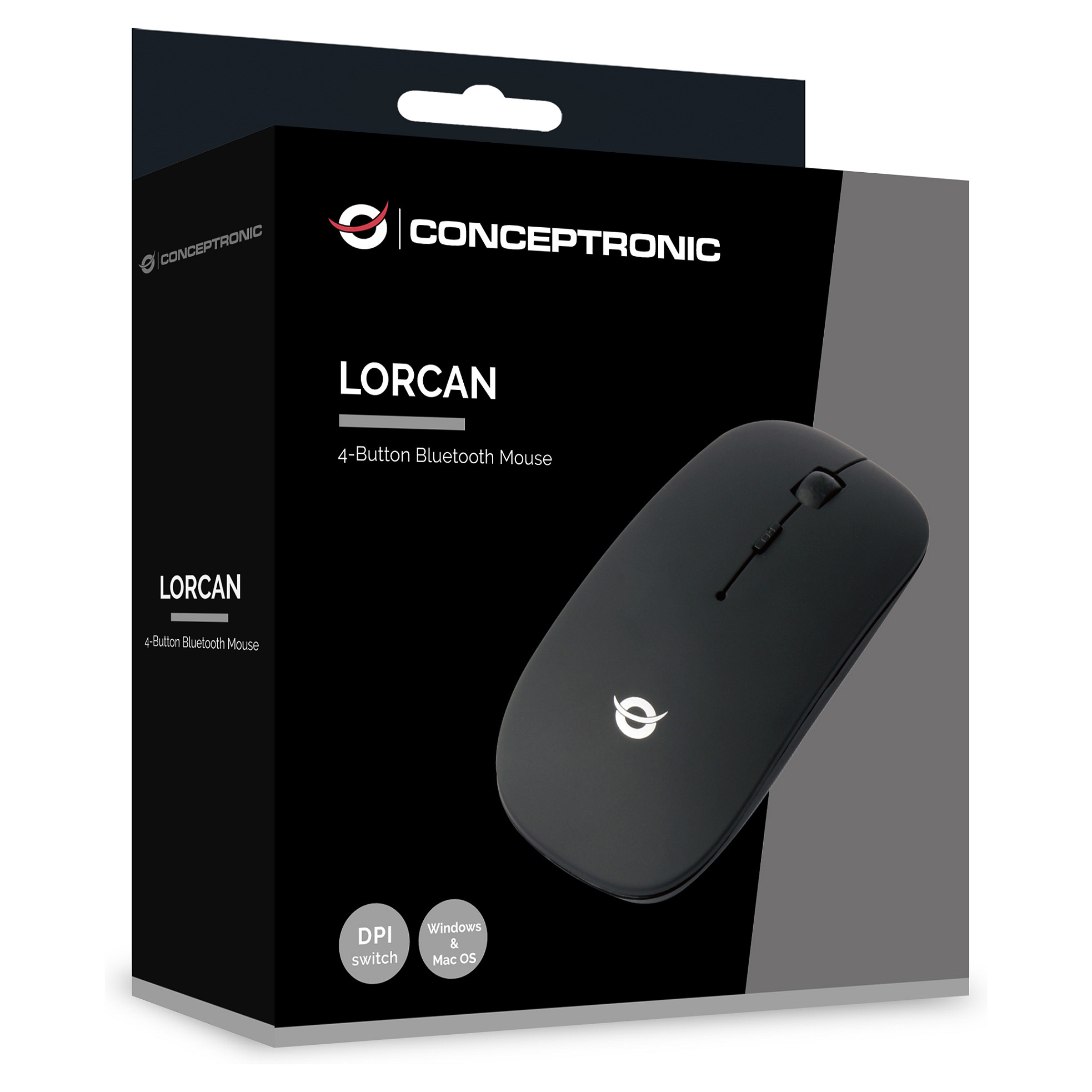 Maus pa kabllo CONCEPTRONIC LORCAN01B / 4 Buttons / Bluetooth - Zezë - 5