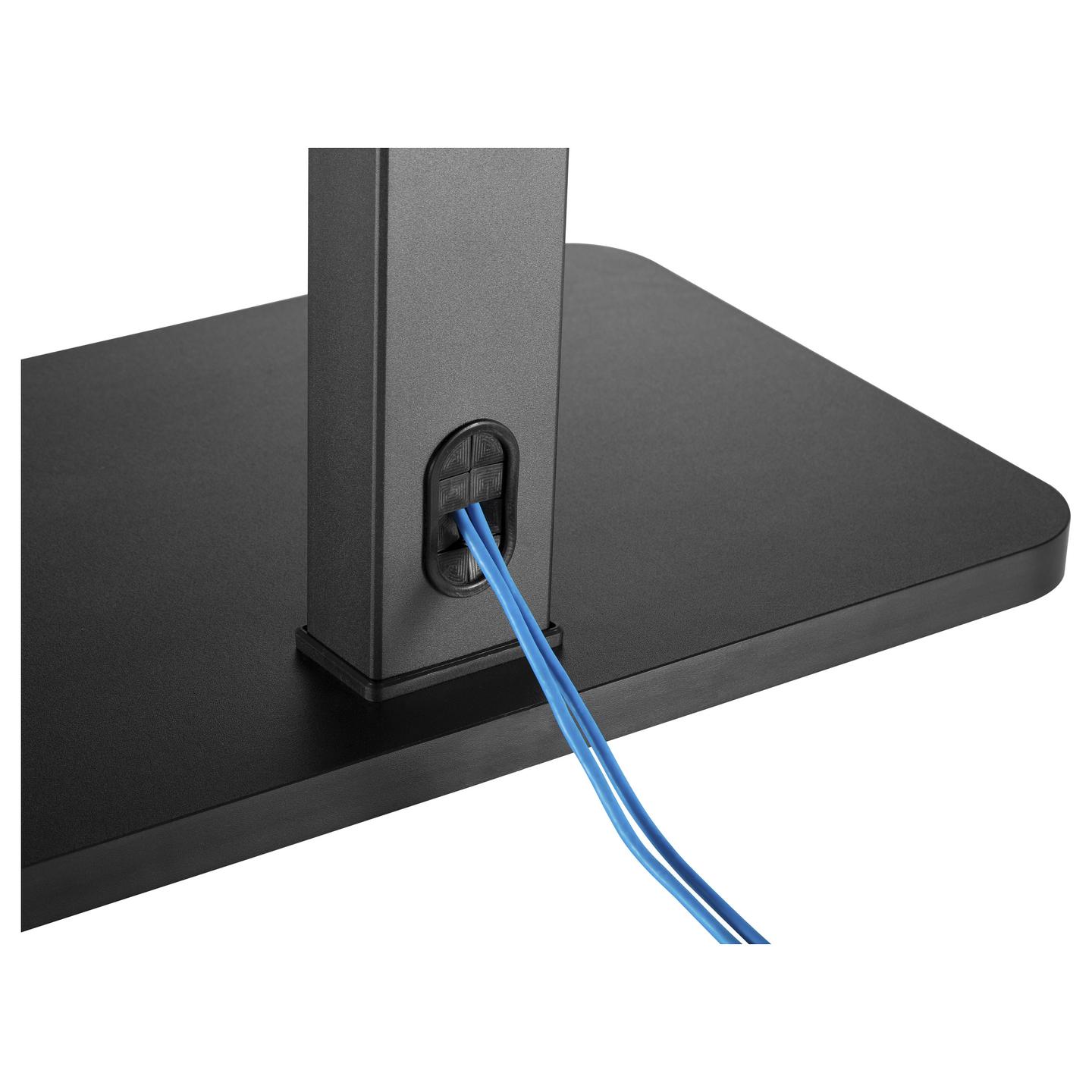 Mbajtëse për TV Equip 650613 , 37–75" , deri 40kg , për dysheme , lartësi e rregullueshme , e rrotullueshme ±35° , VESA 200x200–600x400 - Zezë - 5