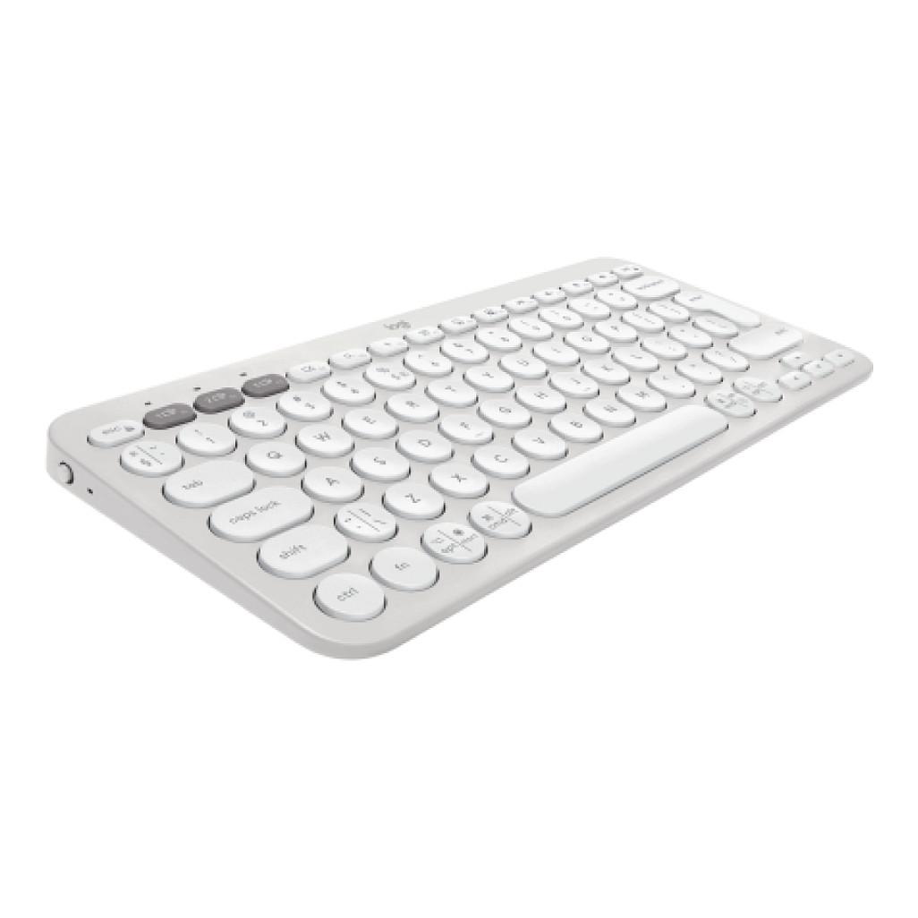 Tastierë pa kabllo Logitech Pebble Keys 2 K380s / Mini / Scissor Switch / Bluetooth / QWERTY US / Easy-Switch / 3 Pajisje - Bardhë - 3
