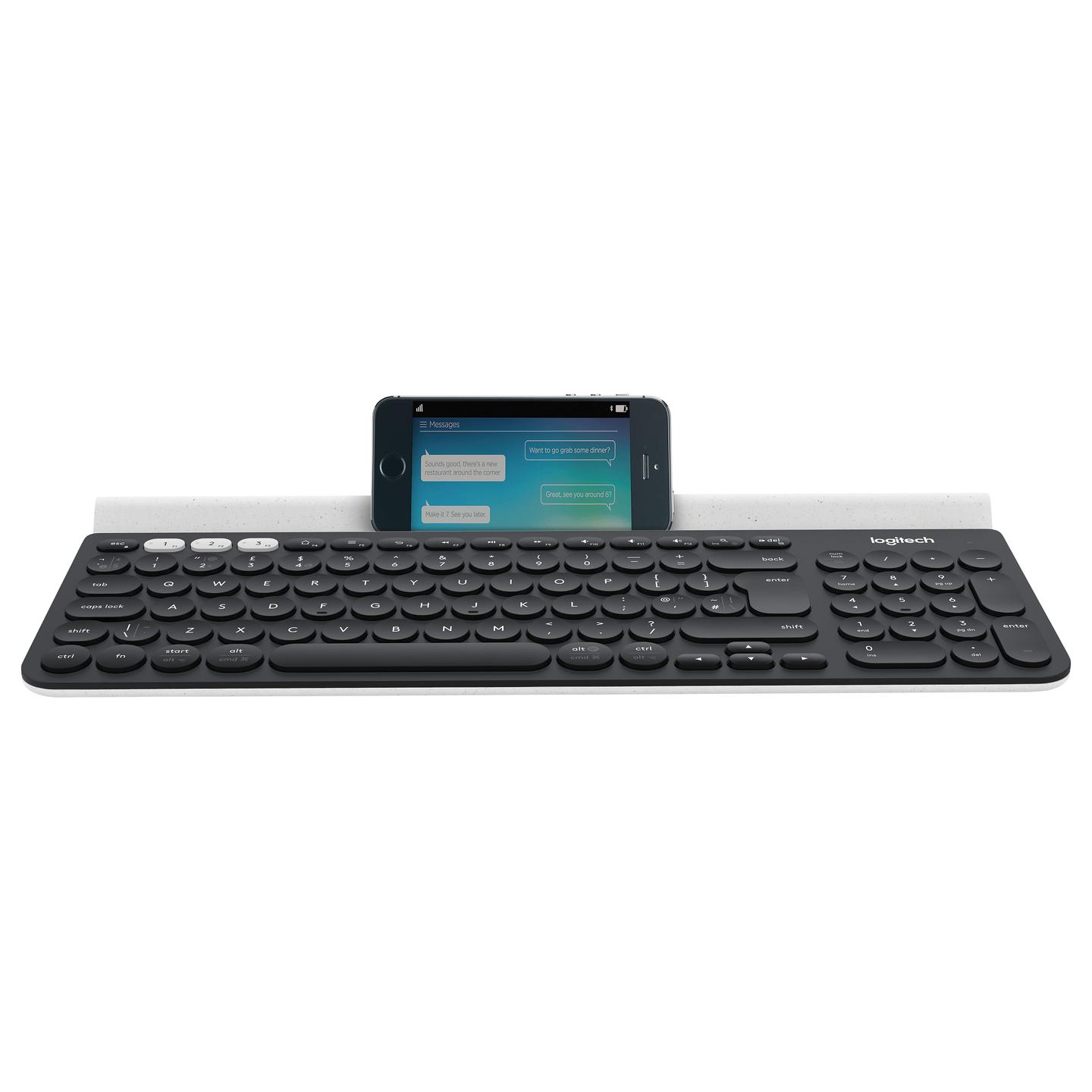 Tastierë pa kabllo Logitech K780 Multi-Device, Bluetooth, Wireless, QWERTZ, 107 Taste – Bardhë