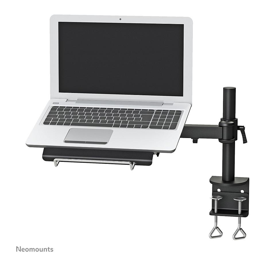 Mbajtëse për Laptop Neomounts NOTEBOOK-D100 , deri 22" , deri 10kg , e rregullueshme , e pjerrët , e rrotullueshme - Zezë