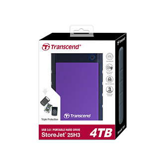 HDD e Jashtme Transcend StoreJet 25H3P TS4TSJ25H3P / 4TB / 2.5" / USB 3.0 - Vjollcë - 3