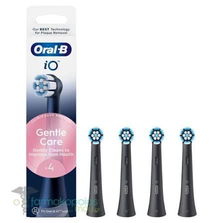 Koka Zëvendësuese për Furçë Dhëmbësh Oral-B iO Gentle Care / Për Furça iO / 4 Copë – Zezë