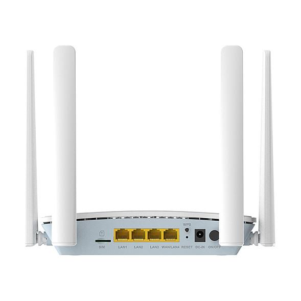 Ruter D-Link G403C/E, 4G LTE Cat 4, Wi-Fi 4 N300, Single-Band, 1× Fast Ethernet WAN/LAN + 3× Fast Ethernet LAN, Nano-SIM - Bardhë - 4