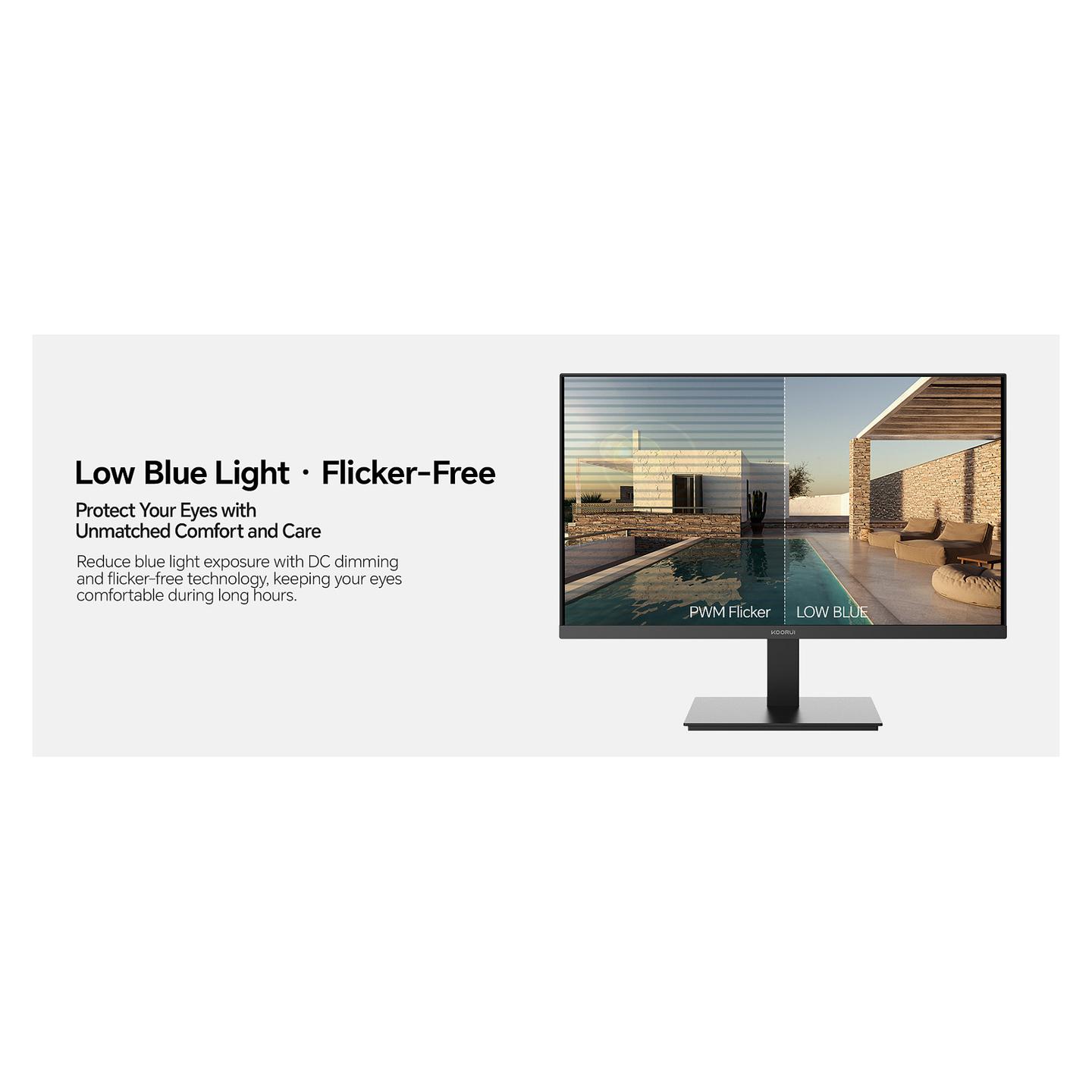 Monitor Koorui E2411F / 23.8" / Full HD LCD / 60Hz / 6ms / HDMI+DP - Zezë - 17