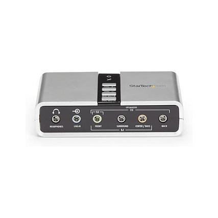 Kartë e Zërit StarTech.com ICUSBAUDIO7D, USB 2.0, 7.1 Kanale, S/PDIF, C-Media CM6206 - Gri - 2
