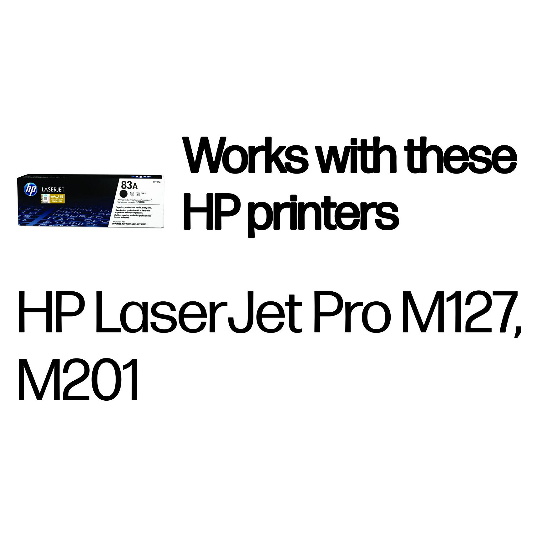 HP 83A Black Original LaserJet toner cartridge - 2