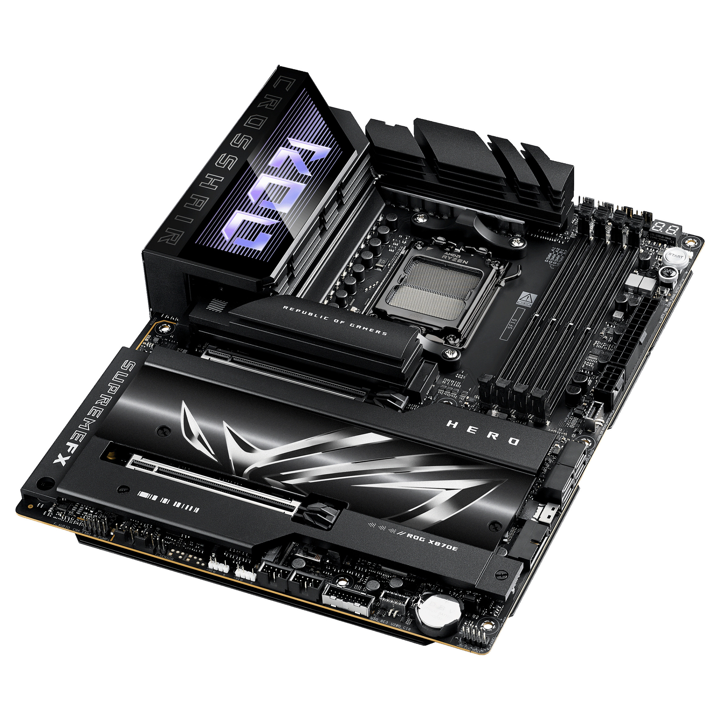 Pllakë Amë ASUS ROG CROSSHAIR X870E HERO AM5 ATX - 6