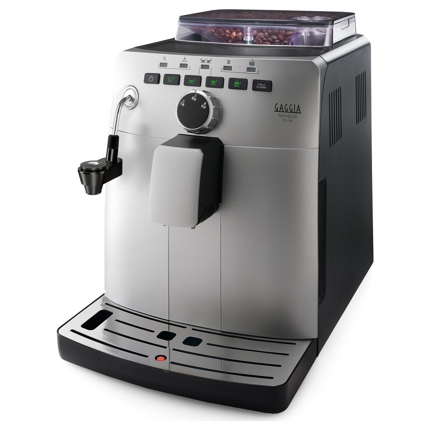 Aparat për Kafe Gaggia Naviglio Deluxe HD8749/11, 1850 W, 15 bar, Mulli Qeramik, 1.5 L – Argjend/Zezë