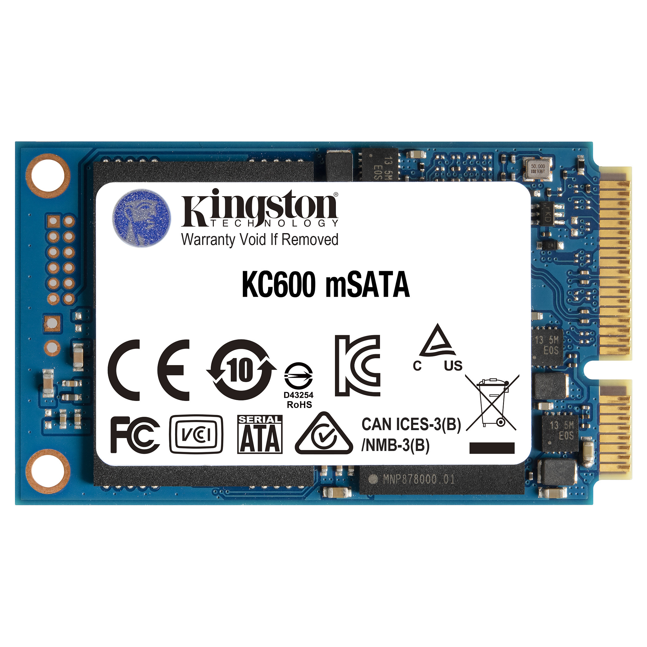 SSD e Brendshme 512GB Kingston 1.8" (4.6cm) mSATA KC600 - 1