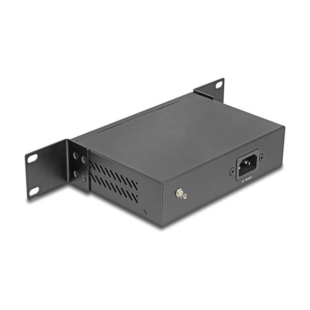 Switch DeLOCK 88064, 8x Gigabit Ethernet RJ45, 1x Gigabit SFP, VLAN, Rack 10" - Zezë - 2