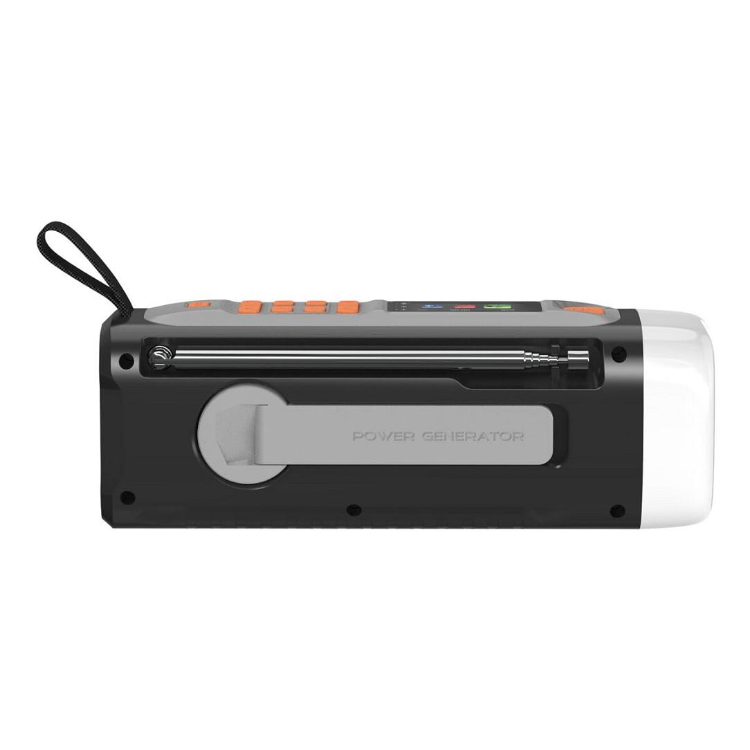 Radio portative Marmitek RESQ 200, DAB, DAB+, FM, 3 W RMS, Ekran LCD, Dalje për kufje 3,5 mm, USB-C, Me kurdisje - Zezë - 8