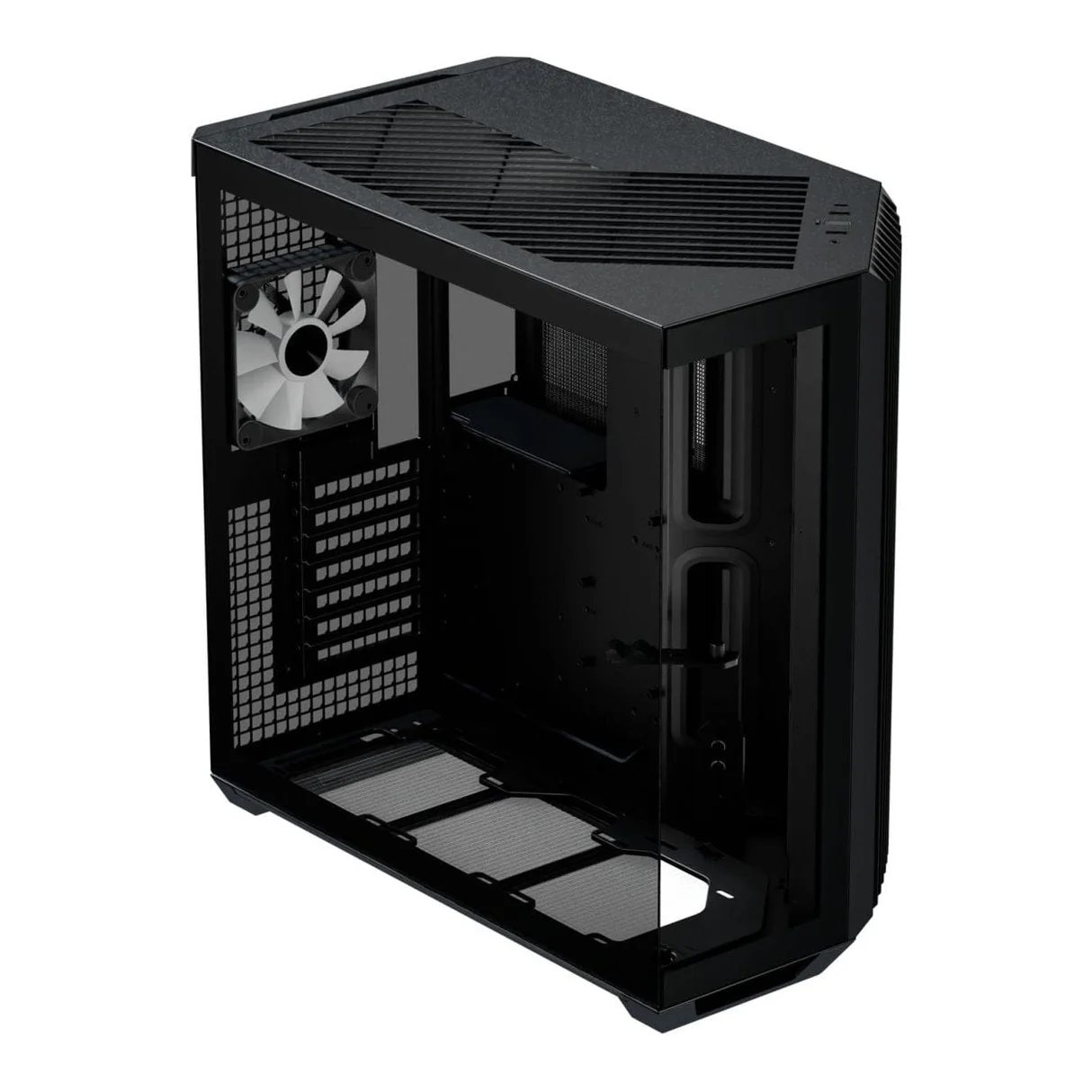 Kasë PC APNX V1 / Midi Tower / ATX / 2x 160mm + 1x 120mm Fan / Tempered Glass - Zezë