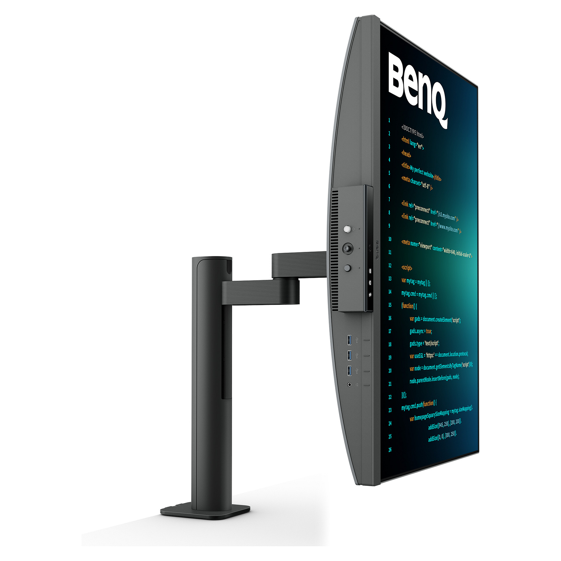 Monitor BenQ RD280UA / 28.2″ / 4K UltraHD IPS / 60Hz / 5ms / USB + HDMI + USB-C + DP - Zezë - 12