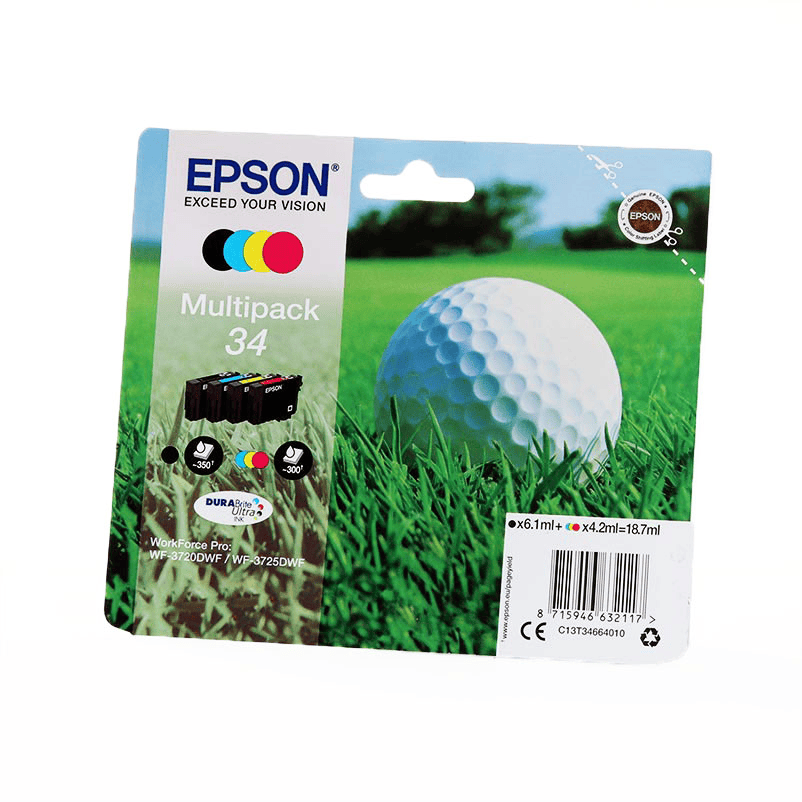 Ink Epson 34 / Multipack – Zezë/Blu/Rozë/Verdhë - 1
