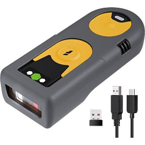 Skaner Barkodesh Inateck BCST-42 / 1D/2D / Imager / Bluetooth 5.0 / 2.4GHz Wireless / USB / 1200 mAh - Verdhë/Gri
