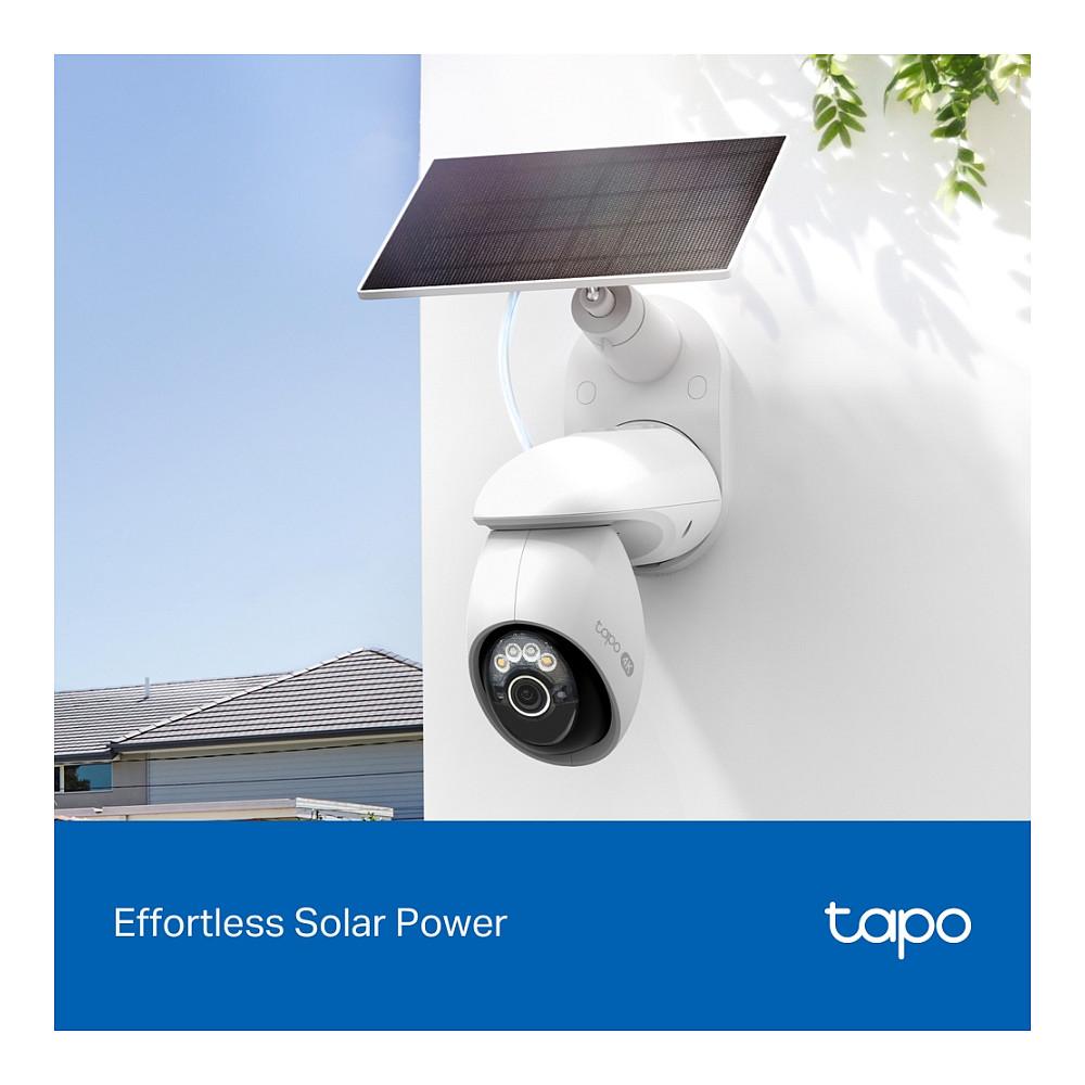 Kamerë Sigurie IP CCTV TP-Link Tapo C660 KIT, 8MP, 4K, Pan/Tilt 360°, 18x Digital Zoom, AI Tracking, Color Night Vision, Wi-Fi, Panel Solar, Bateri, IP65 - Bardhë - 4