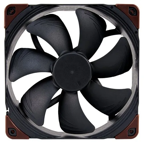 Ftohës për Kasë Noctua NF-A14 industrialPPC-2000 IP67 PWM / 140mm / 25mm / 2000 RPM / PWM / 182.5 m³/h / 4.18 mmH₂O / IP67 – Zezë