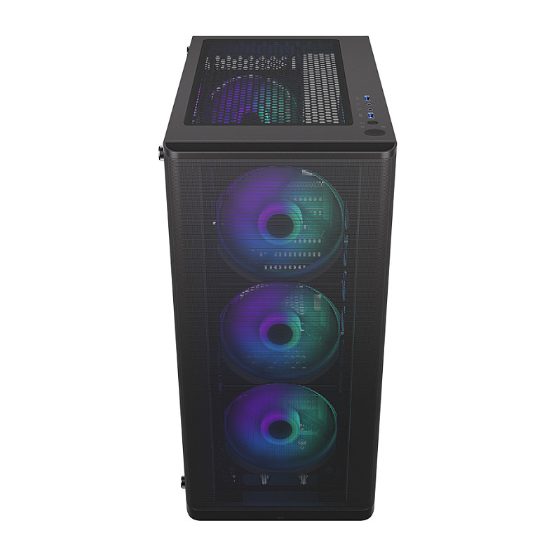 Kasë PC ENDORFY Ventum 200 ARGB / Midi Tower / ATX / 3x 120mm + 1x 120mm ARGB Fan / Tempered Glass - Zezë - 19