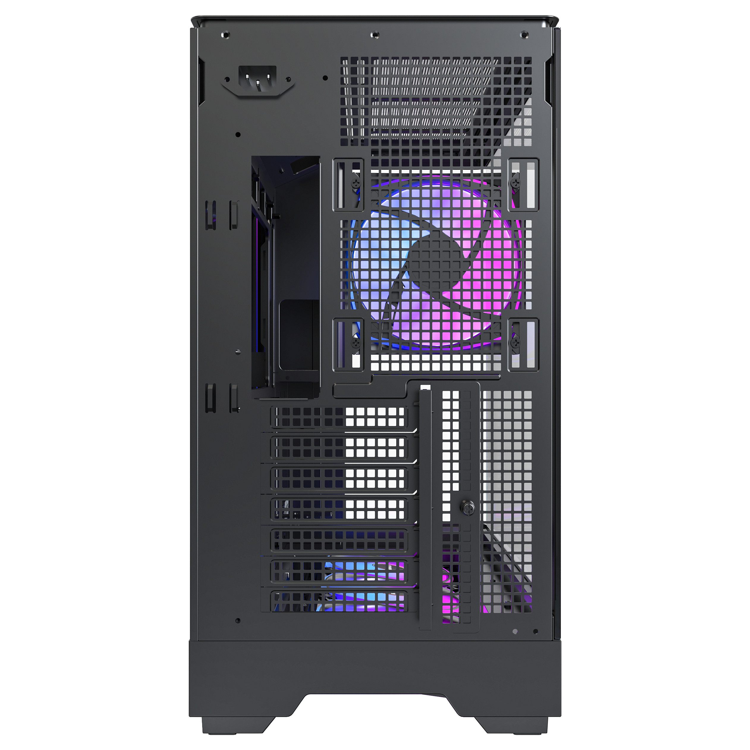 Kasë Montech KING 45 PRO / Midi Tower / ATX / 4x 120mm ARGB Fan / Tempered Glass - Zezë - 5
