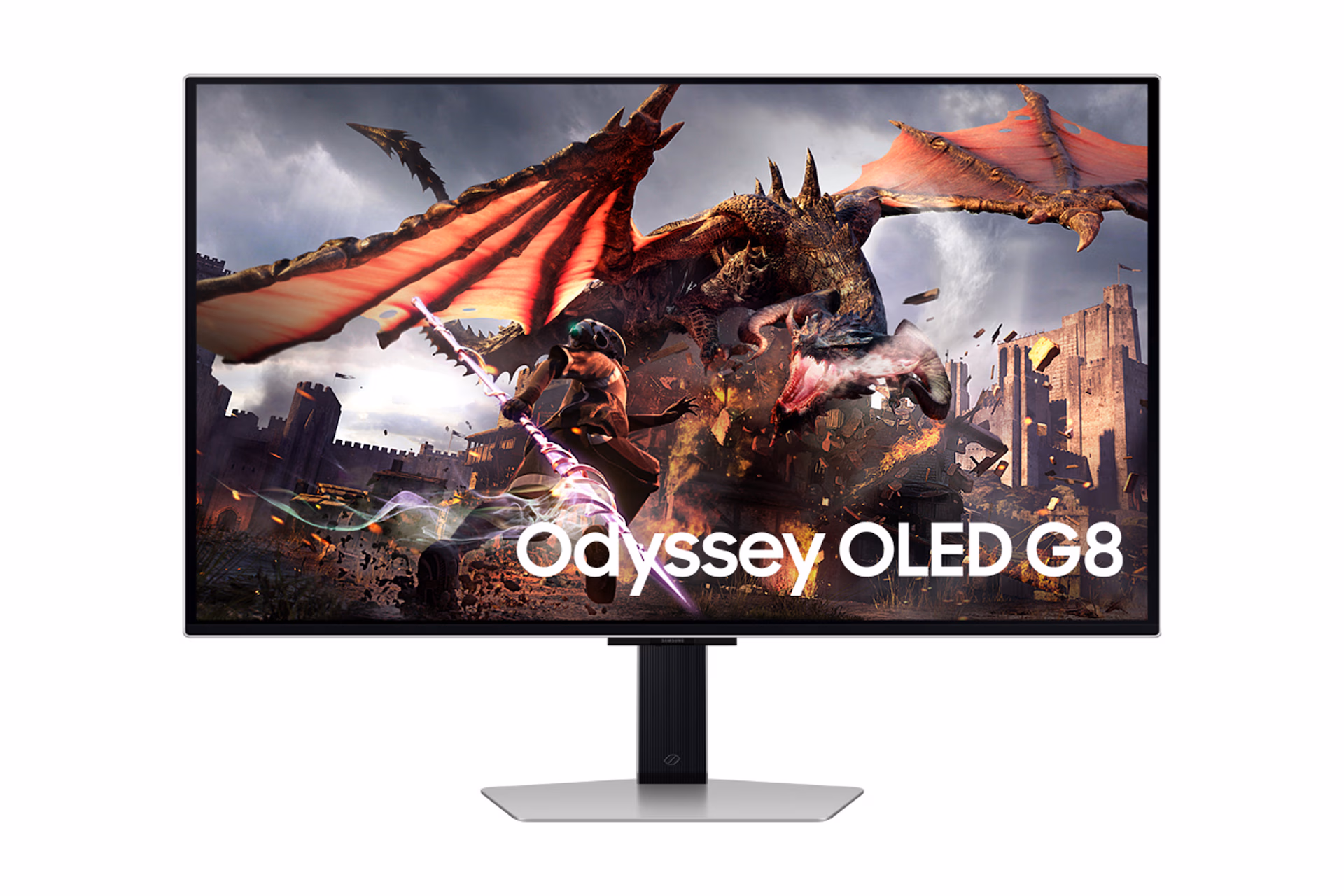 Monitor Gaming Samsung Odyssey G8 S32DG800SU (G80SD) / 32″ / 4K UHD OLED / 240Hz / 0.03ms / 2x HDMI + 2x USB / Argjend - 1