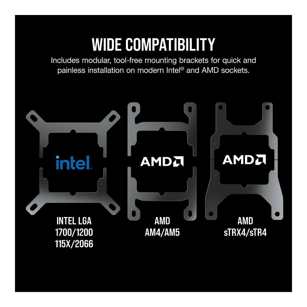 Ftohës për Procesor Corsair iCUE H100i RGB ELITE / 240mm / AIO / RGB – Bardhë - 10